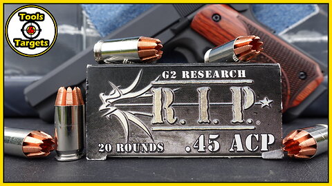 "Exhibit A"...G2 Research .45 ACP R.I.P. Ammo Ballistic Gel Test & Review!