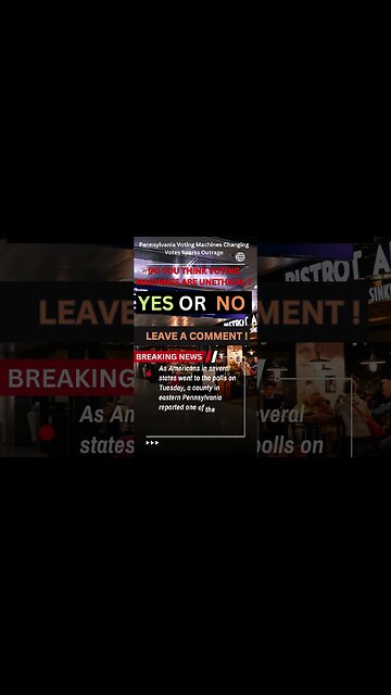 Pennsylvania Voting Machines Changing Votes Sparks Outrage 2