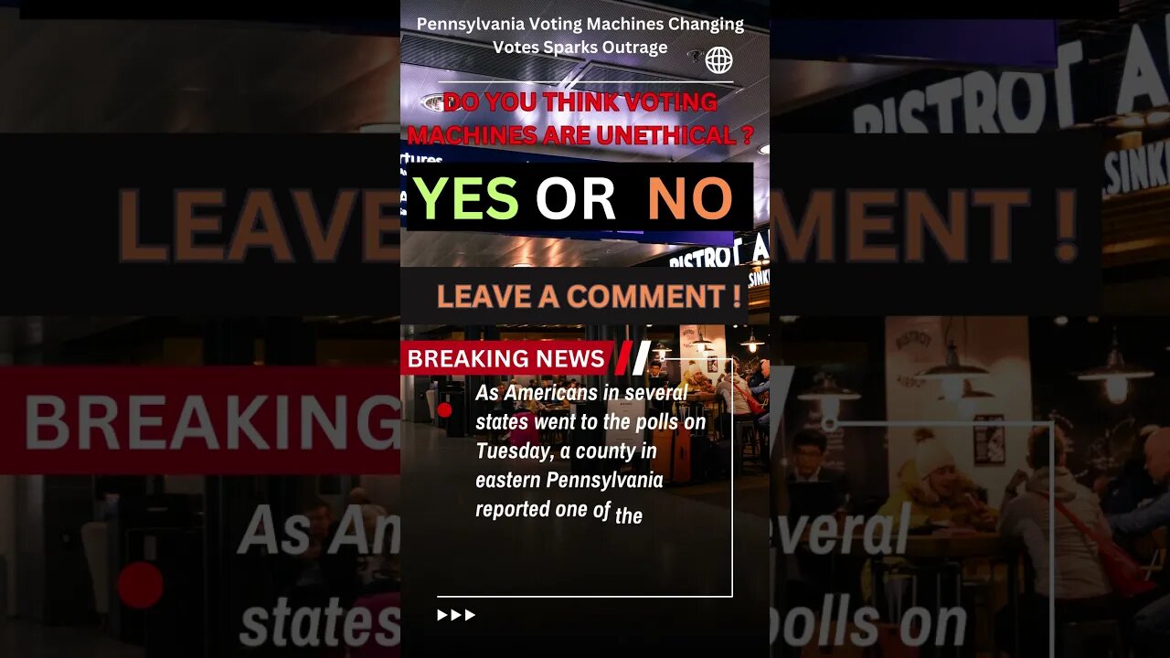 Pennsylvania Voting Machines Changing Votes Sparks Outrage 2