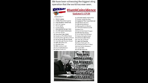 The Greatest Sting Operation Q The Great Awakening Trump2024 👍