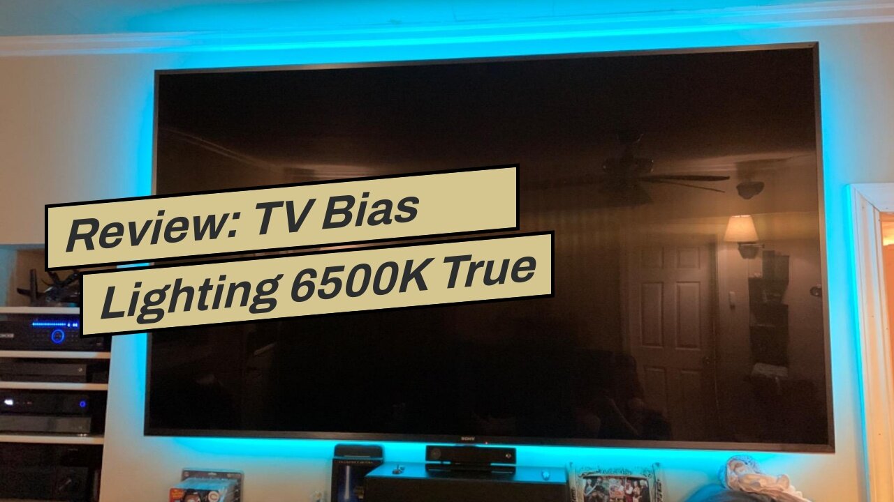 Review: TV Bias Lighting 6500K True White for 70 72 75 80 82 85 Inch TV, Hamlite 18Ft USB TV LE...