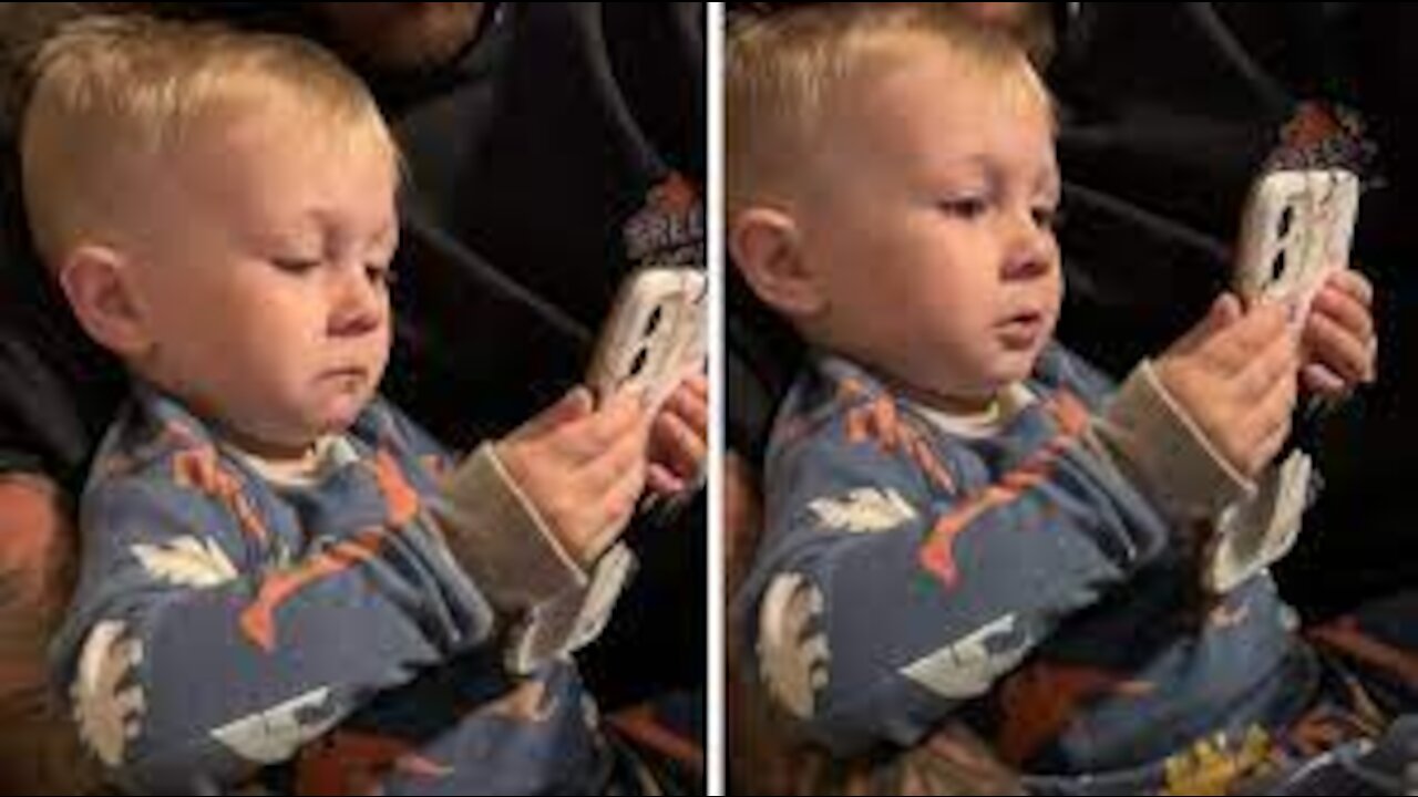 Toddler's emotional response to slideshow of his parents will make you cry