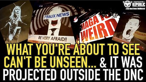 CHILLING! What You’re About To See Can’t Be Unseen…& It Was Projected Outside The DNC!