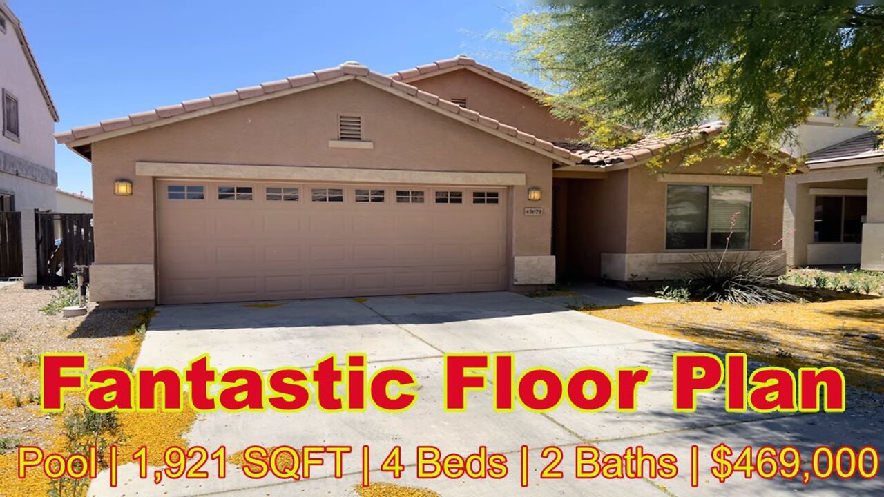 Great Floor Plan | Pool | 1,921 SQFT | 4 Beds | 2 Baths