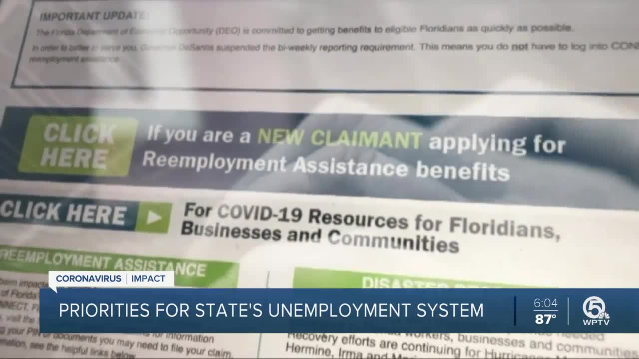 Florida's new unemployment czar says website handling 3 times more claims than built for