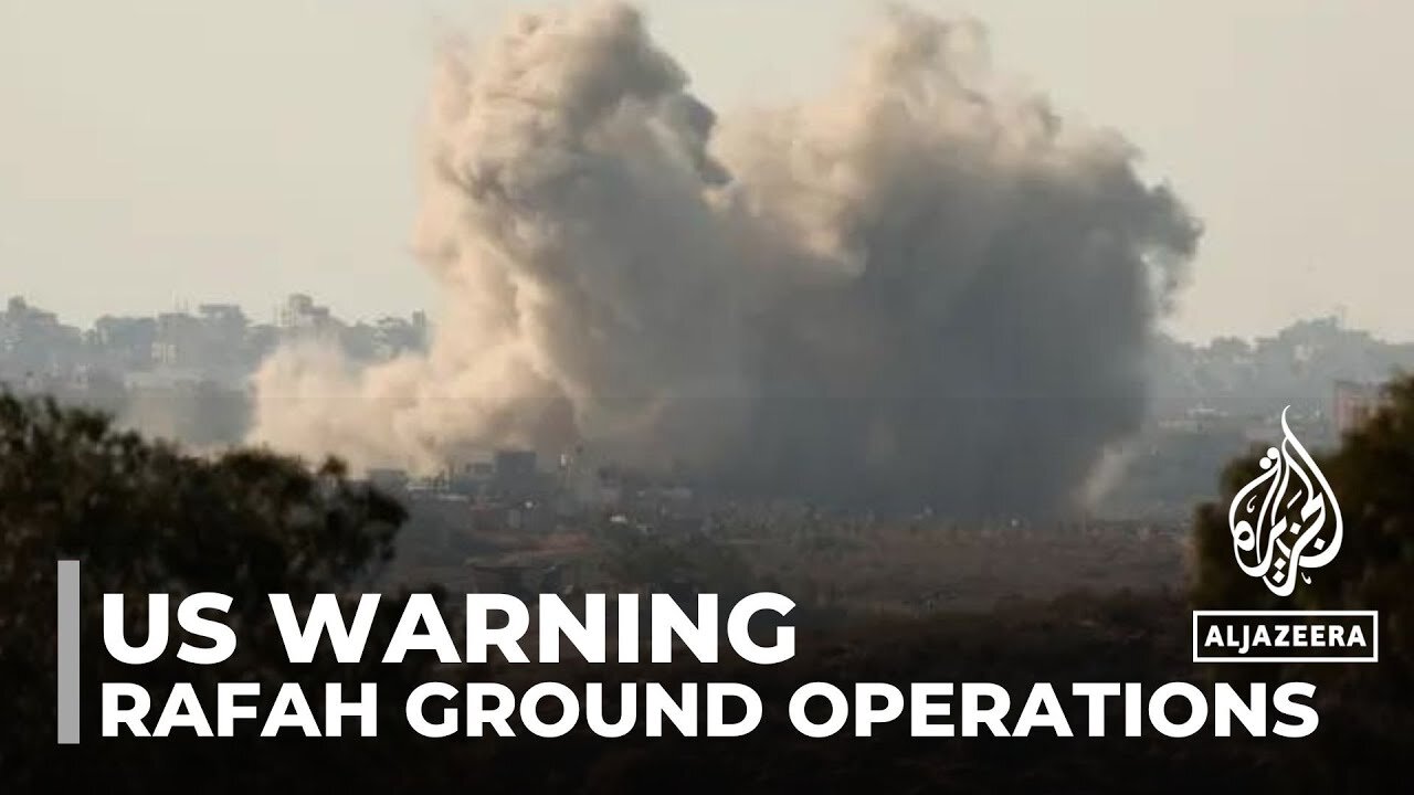 US warning over raffa ground operation: Israel continues to bomb a southern city in gaza