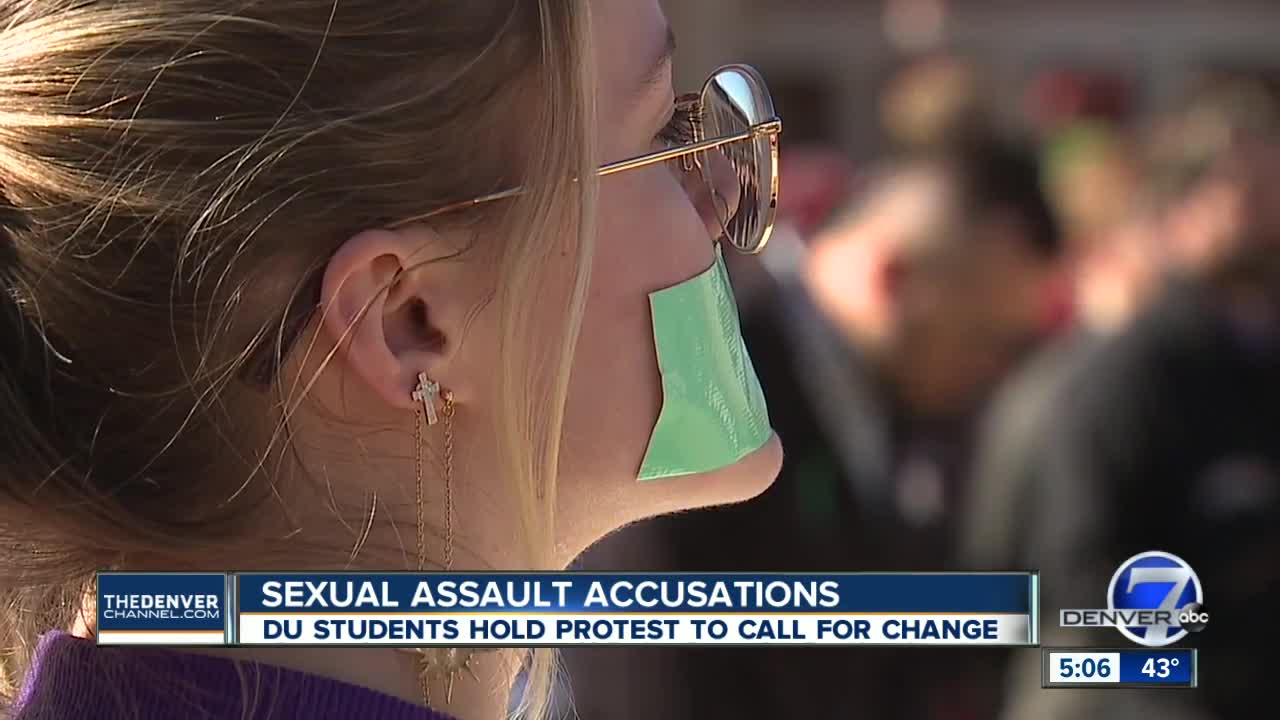 Hundreds of DU students and faculty gather to raise awareness of sexual assaults on campus