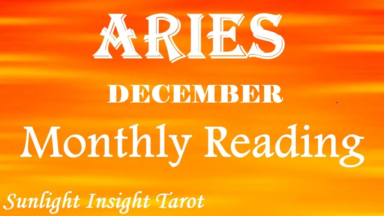 ARIES🧚You're Being Protected by Angels!🧚& They Want You To Take Action Now!🎬December 2022 Monthly🎄