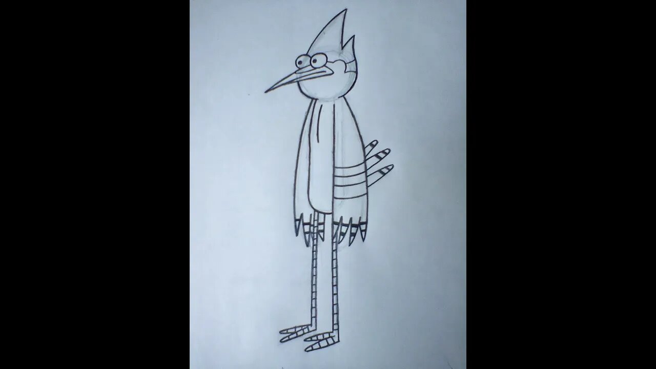 How to Draw Mordecai from the Regular Show Series