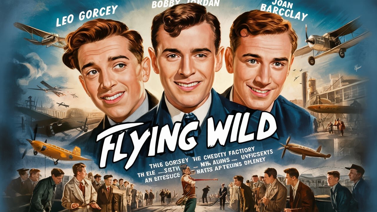 EAST SIDE KIDS, FLYING WILD (1941) Leo Gorcey, Bobby Jordan & Joan Barclay | Comedy | Colorized