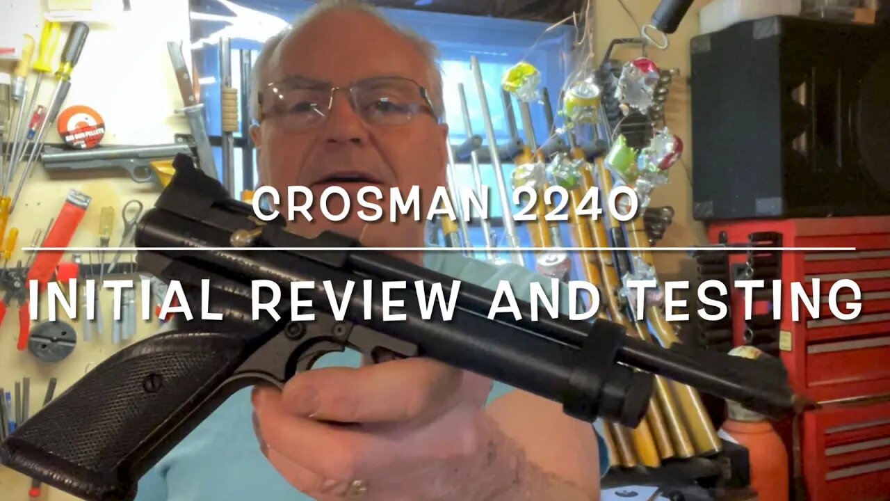 Crosman 2240, CO2 22 caliber pellet pistol, review and pellet testing.