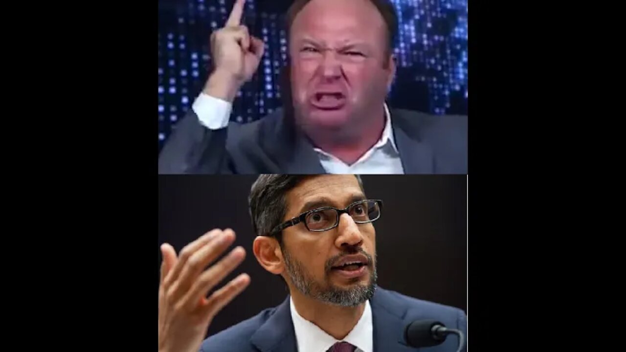 Alex Jones confronts CEO Sundar Pichai over Google censorship