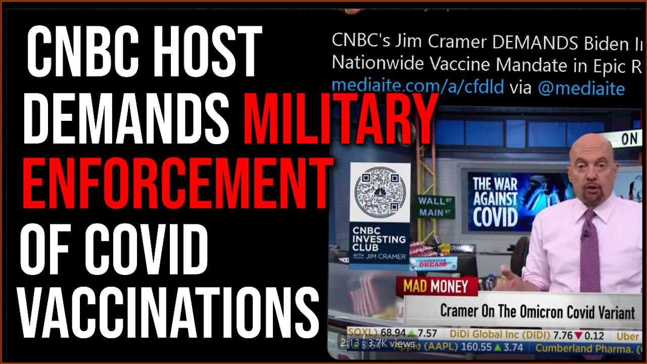 CNBC Host DEMANDS Military Enforcement Of Vaccinations In Insane Rant