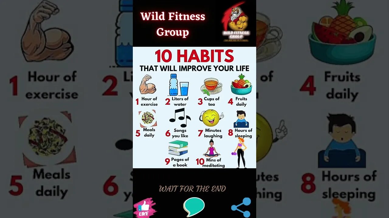 🔥What are the 10 habits that will improve your life🔥#shorts🔥#wildfitnessgroup🔥1 November 2022🔥