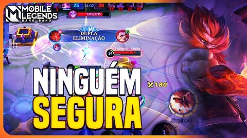 ESSE HERÓI É IMPARÁVEL LATE GAME!! | MLBB