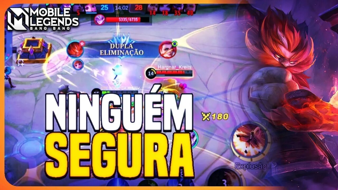 ESSE HERÓI É IMPARÁVEL LATE GAME!! | MLBB