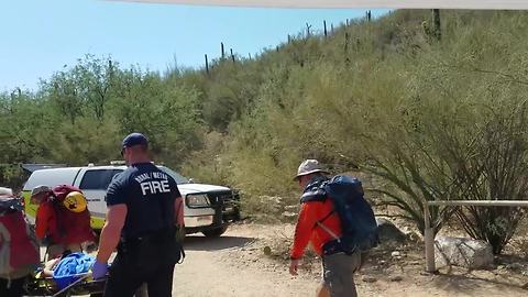 Firefighters rescue Sabino Canyon hikers