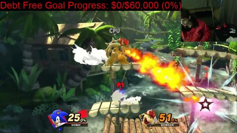 Sonic The Hedgehog VS Bowser At The Hardest Difficulty In A Super Smash Bros Ultimate Match