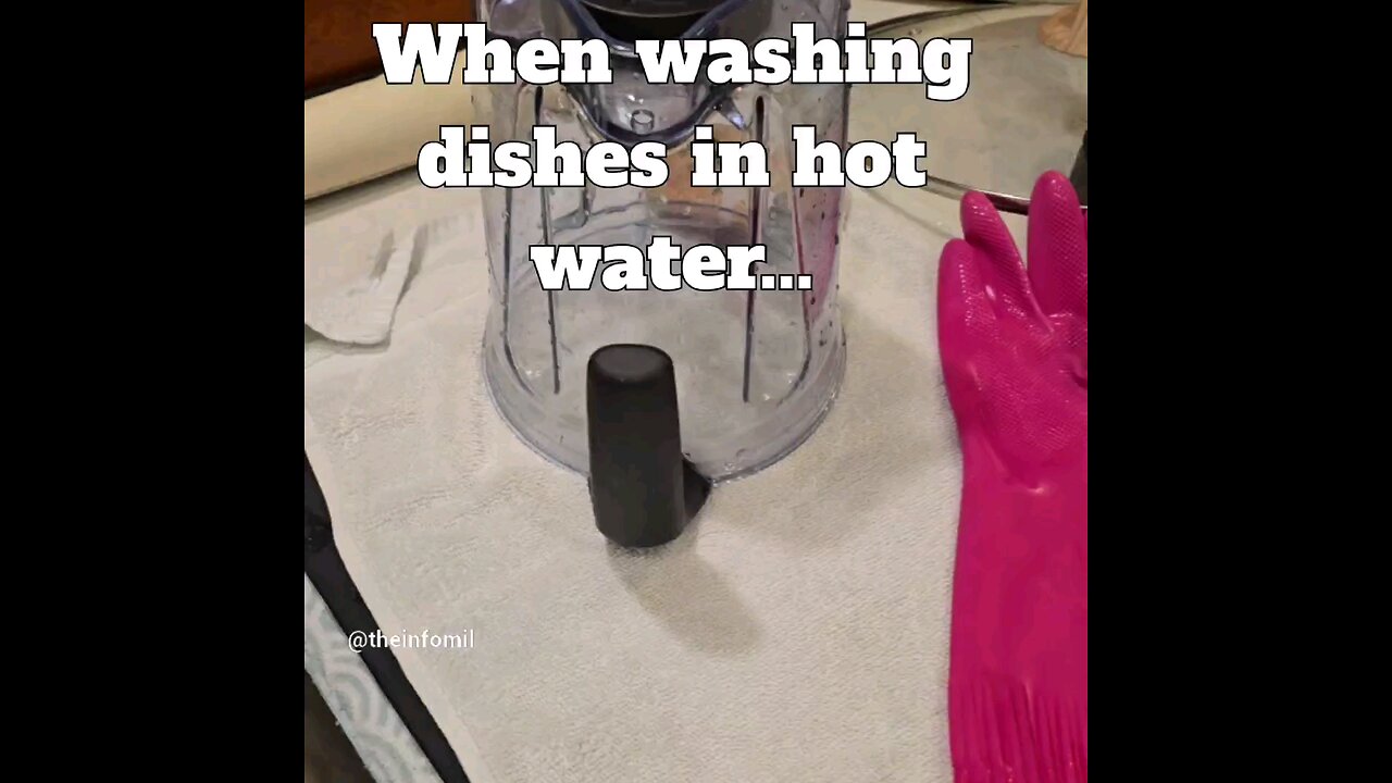 "Wife vs. Husband's Reaction: To washing dishes in scolding hot water