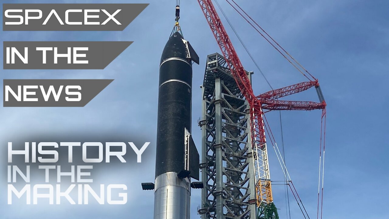 Starship & Super Heavy Booster Stacked - Setting World Record!