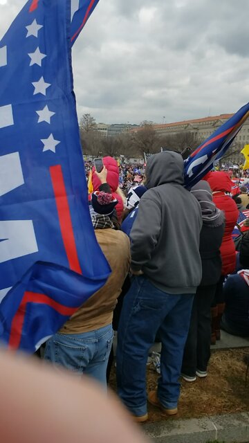 President Trump speaks to the people