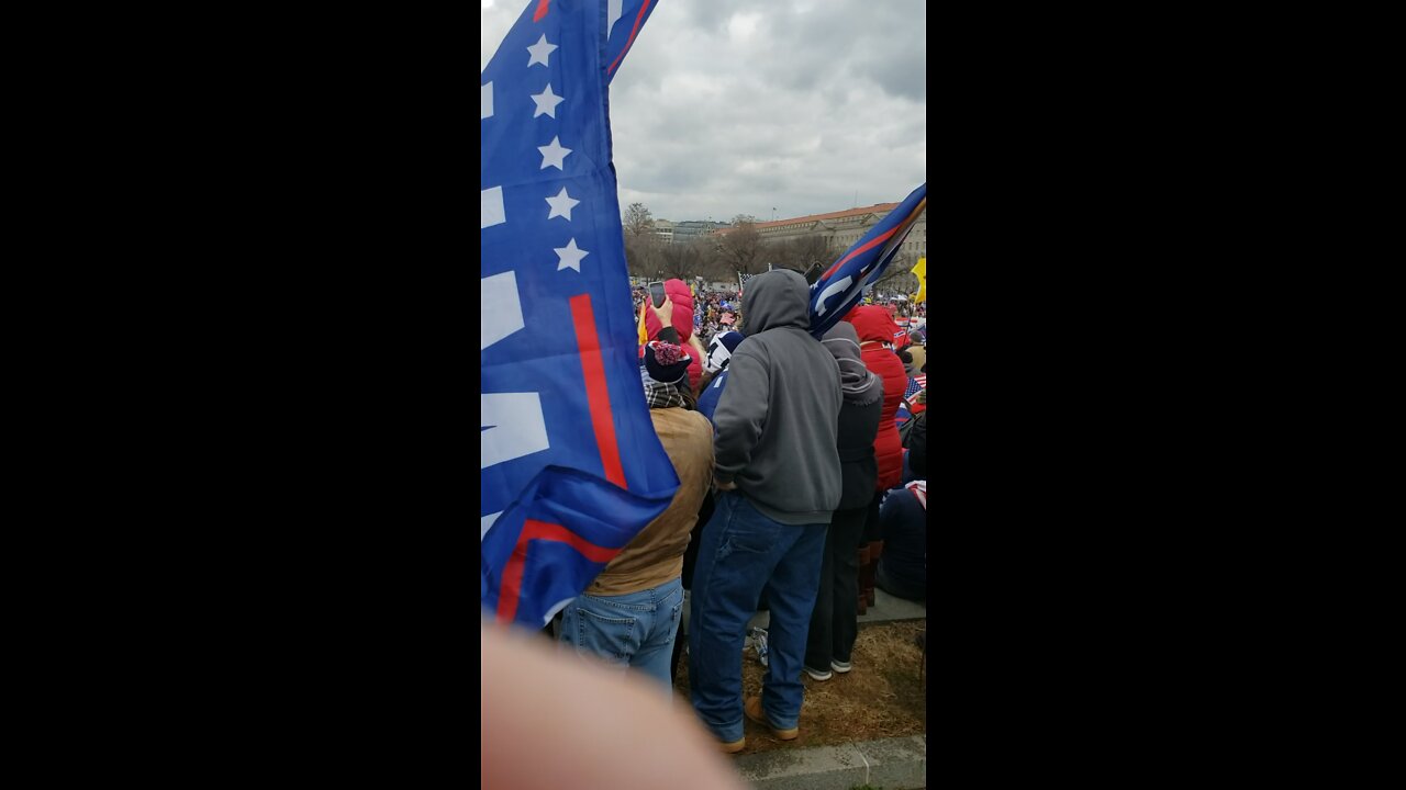 President Trump speaks to the people