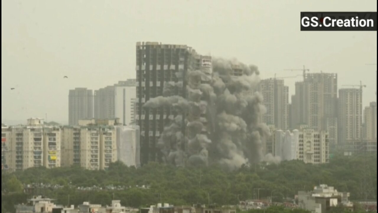 Watch: Noida Twin Towers Brought Down By MassivW B