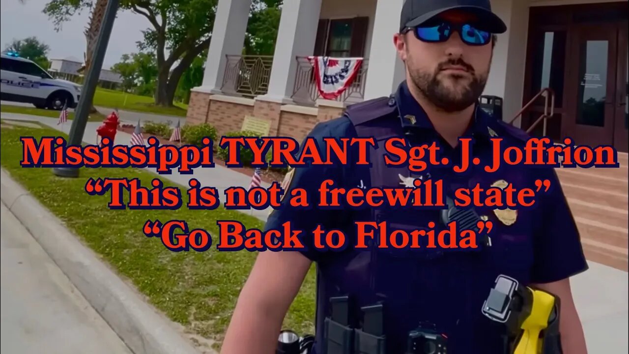 *Repost* Disgusting TYRANT Sgt. J. Joffrion Violates Civil Rights #1stamendmentaudit #audit