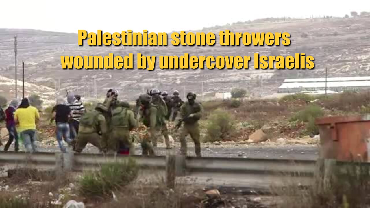 Palestinian stone throwers wounded by undercover Israelis