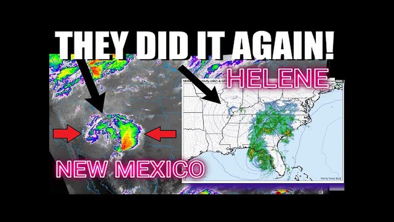 🤯 NEW Mexico Flood & Hurricane HELENE - Asheville! Weather MODIFICATION!