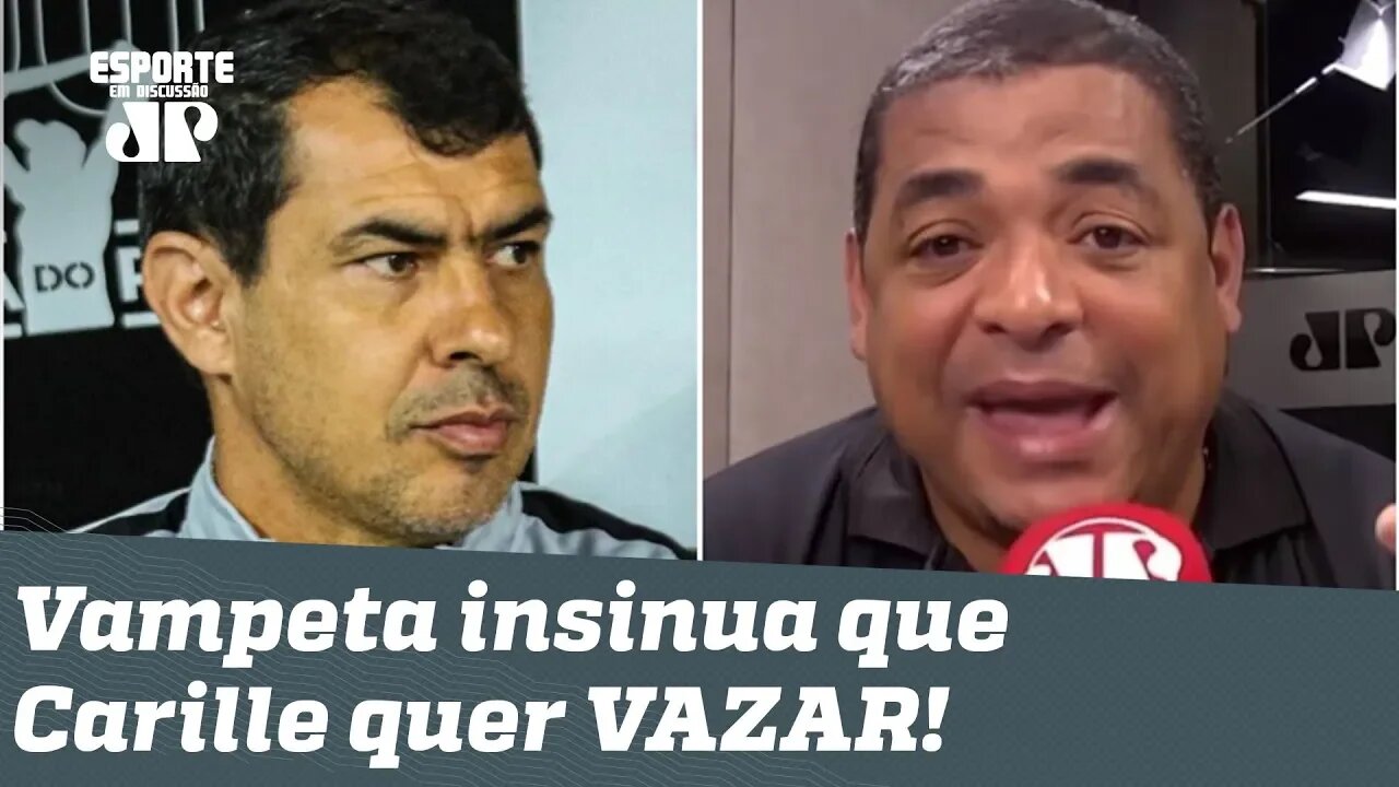 "Isso foi PÉSSIMO!" Vampeta ELEVA O TOM e insinua que Carille quer VAZAR do Corinthians!