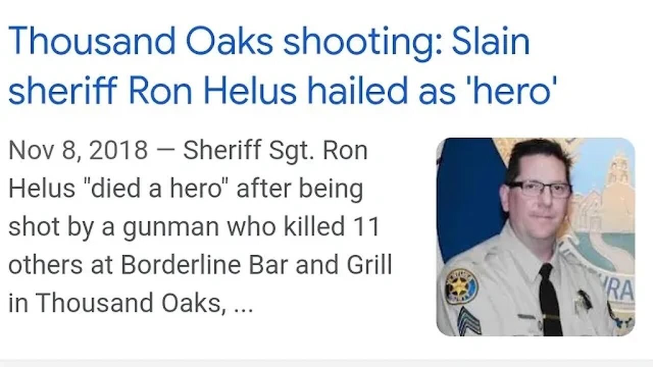 SGT RON HELUS AT THOUSAND OAK SHOOTING