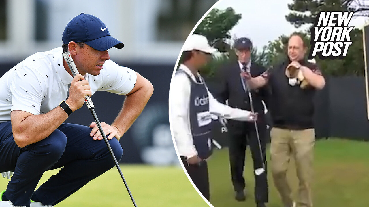 Brazen fan walks onto course, steals club out of Rory McIlroy's bag