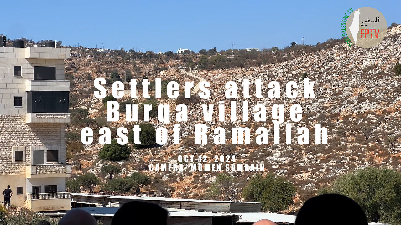 Zionist Colonists attack Burqa village east of Ramallah, Palestine.