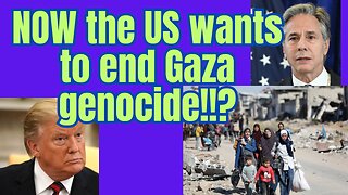 All of a sudden the US thinks it's a good idea to end Gaza genocide!?