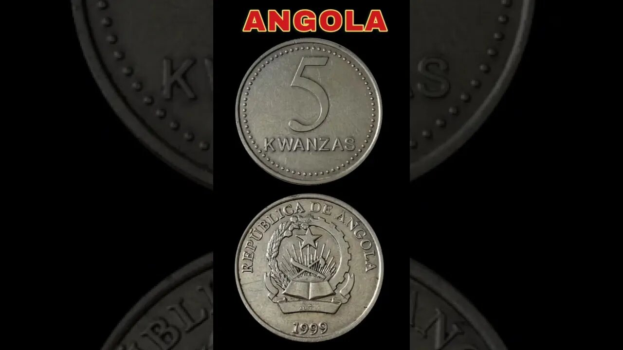 Angola 5 Kwanzas 1999.#shorts #coinnotesz