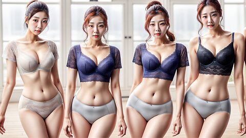 AI Generated Asian Lingerie Models