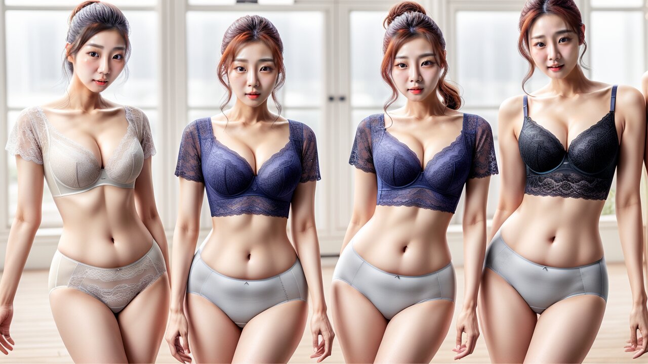 AI Generated Asian Lingerie Models