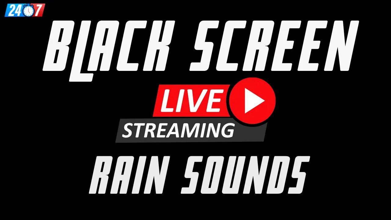 🔴 Rain Sounds for Sleeping 24 Hours Black Screen - Sleep Immediately & End Insomnia - White Noise