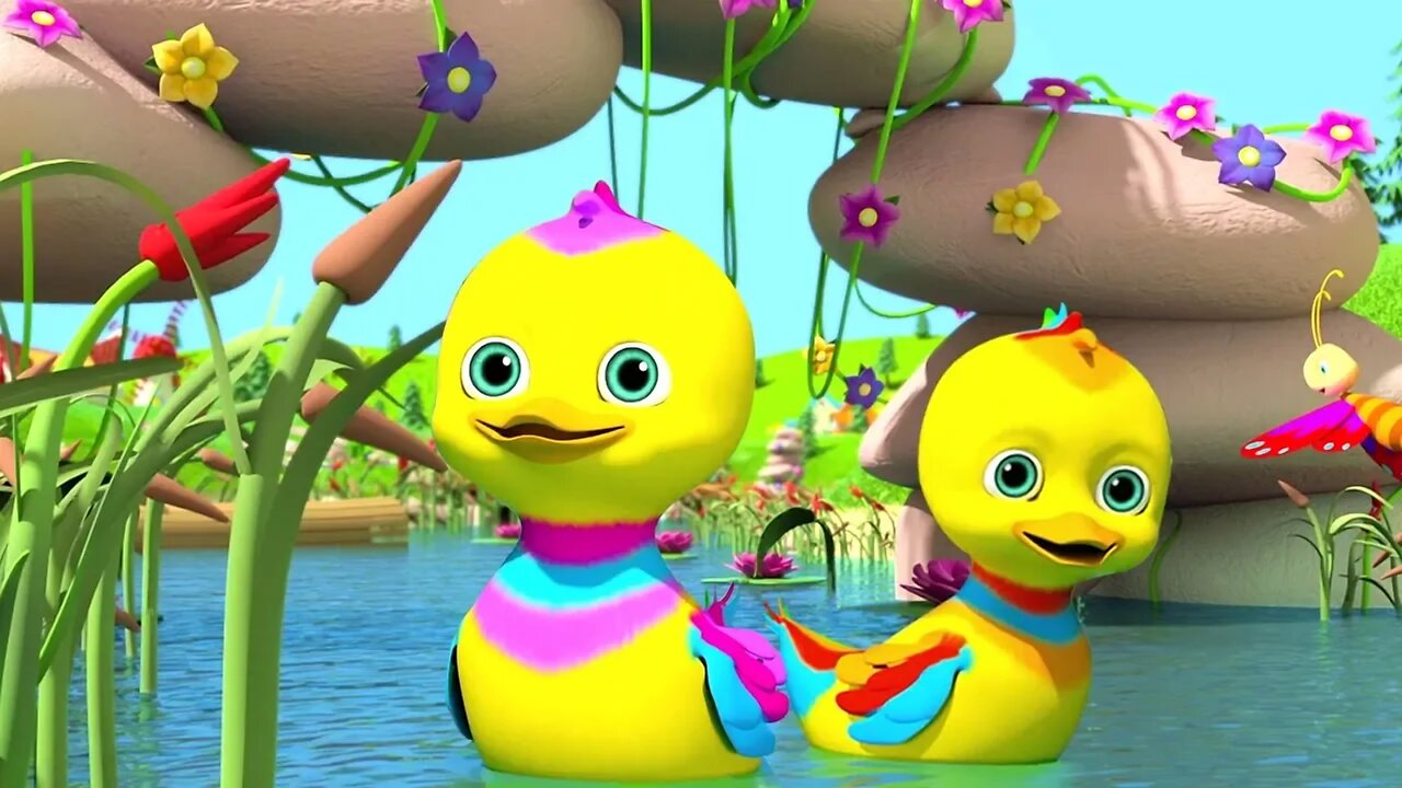 Five Little Ducks | Best Sing - Along Songs & Nursery Rhymes | Cartoons for Kids - Little Treehouse