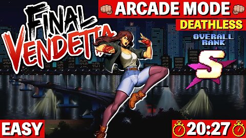 Final Vendetta | Arcade - Easy [Time: 20:27] S RANK - Claire (Nintendo Switch) 🕹️ [Speedrun]