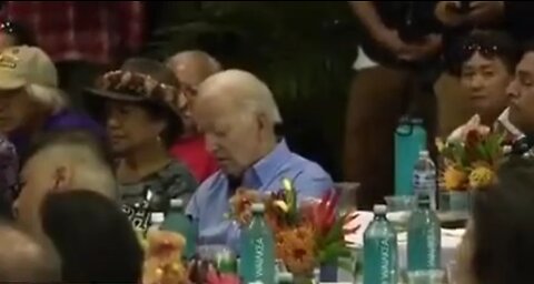 Did Biden Fall Asleep During Ceremony Honoring Those Killed In Maui Wildfires?