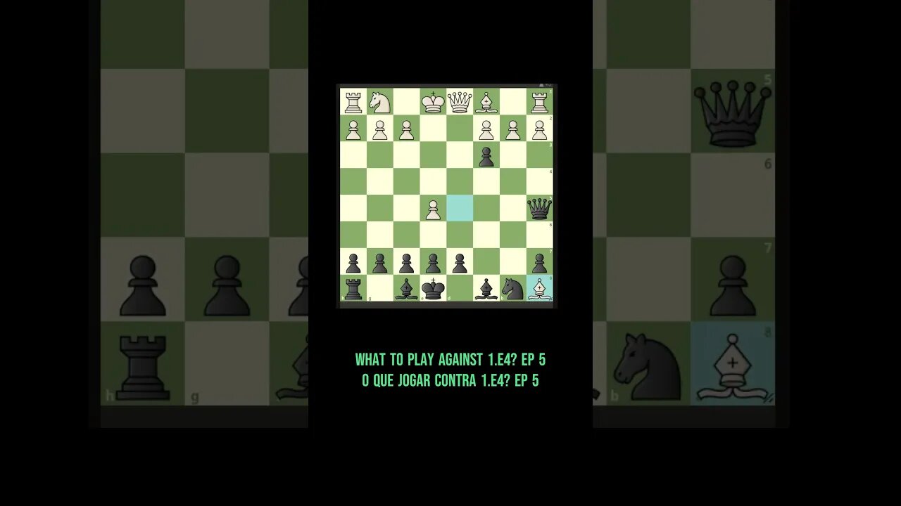 🌟 🌟 🌟 WHAT TO PLAY AGAINST 1 E4 EP. 5 O que jogar contra 1.e4 ep. 5 #chess #xadrez #ajedrez