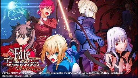 Fate Unlimited Codes Vs CPU