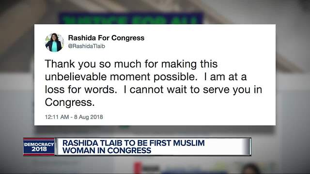 Rashida Tlaib to be first Muslim woman in Congress