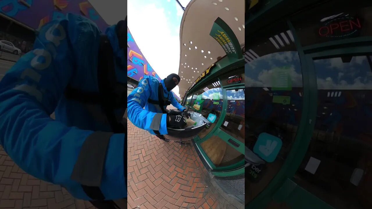 Subway In the bag! This is a UberEats Delivery #deliveryrider #gopro #youtubeshorts