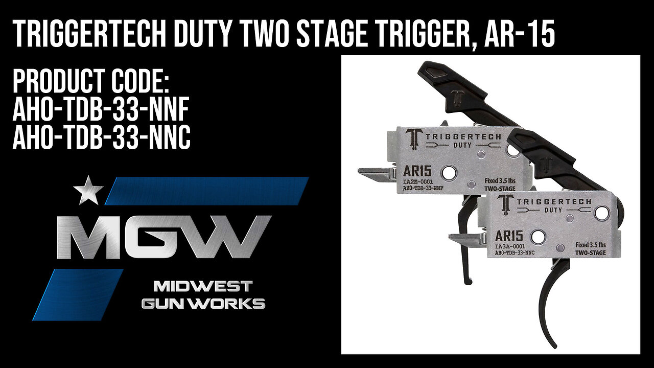 TriggerTech Duty Two Stage AR-15 Trigger