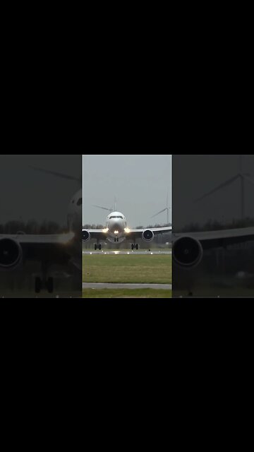 ⛔️Boeing pushed by strong crosswind💨