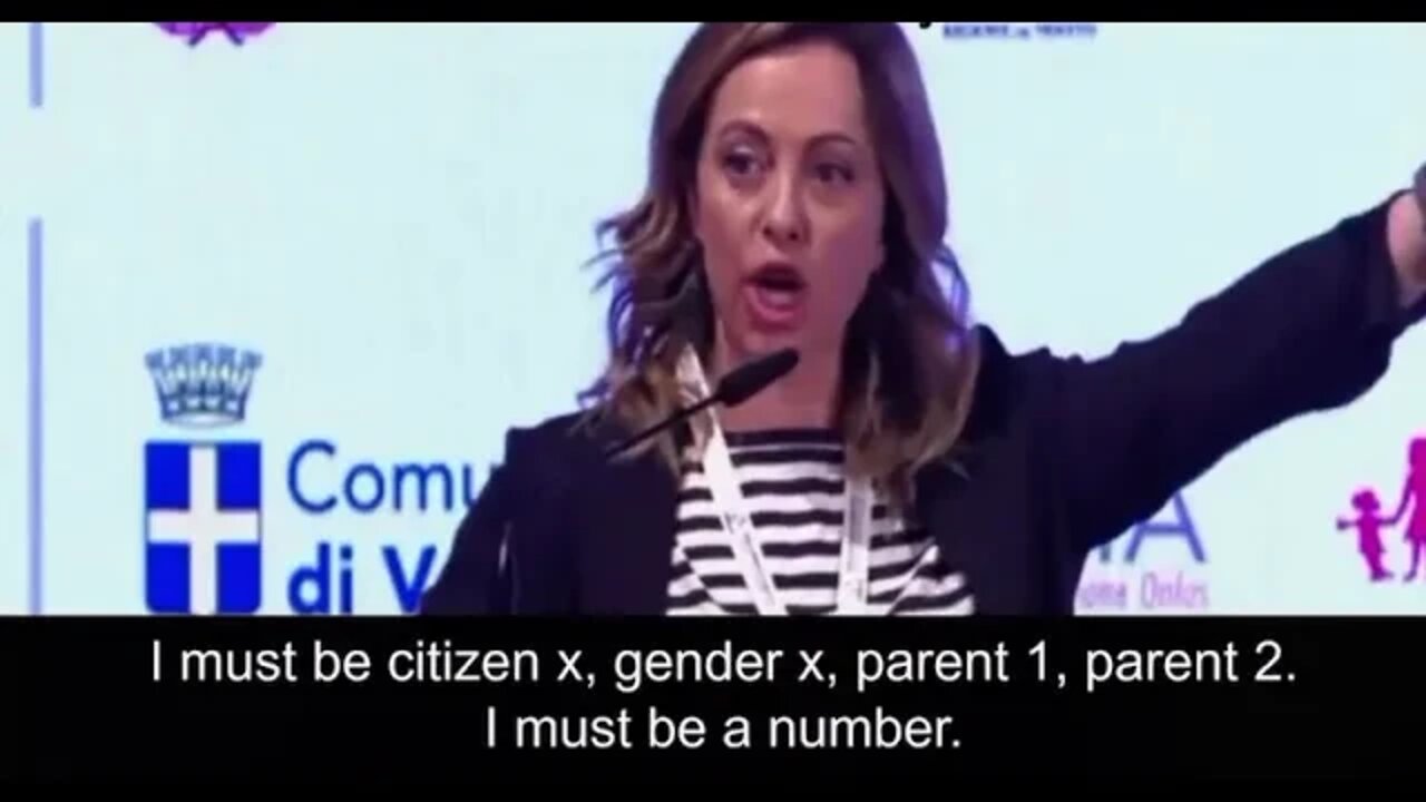 Amazing speech from new Italian PM Giorgia Meloni