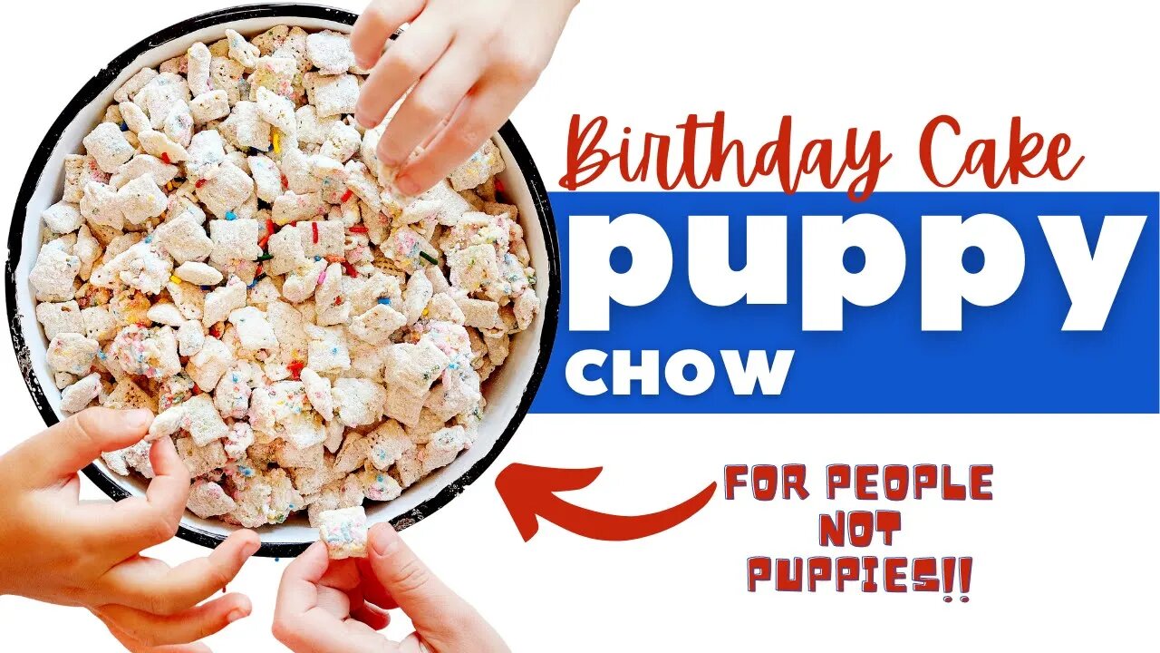 How to Make Birthday Cake Puppy Chow| iambaker.net